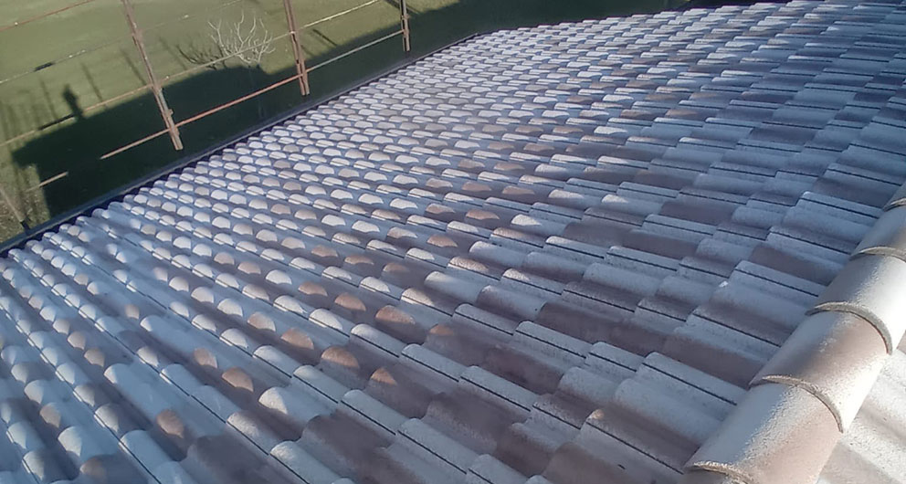 Esempio di posa di un tetto residenziale